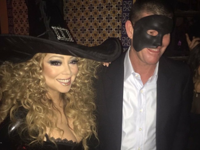 Mariah Carey and ex Nick Cannon play happy family at Halloween party with  man James Packer