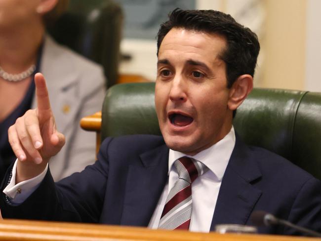 BRISBANE, AUSTRALIA - NewsWire Photos APRIL 29, 2025: Premier David Crisafulli during the Queensland Parliament question time. Picture: NewsWire/Tertius Pickard