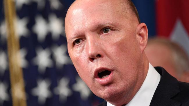 New Defence Minister Peter Dutton. Picture: AFP