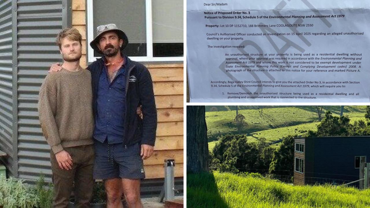 Couple build tiny home on farm, face $1m fine