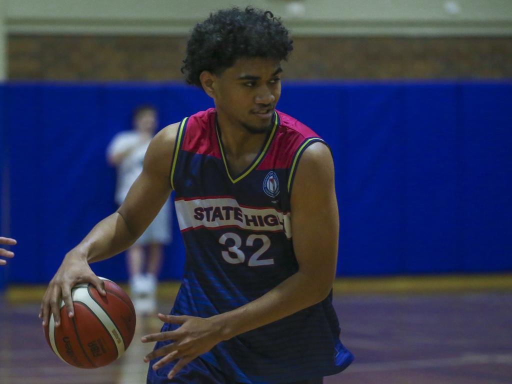 GPS basketball The Southport School v Brisbane State High School at TSS. Picture: Glenn Campbell