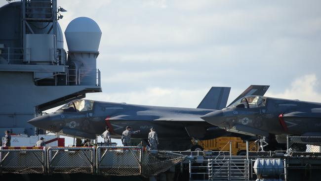 The warship is bringing 2500 US sailors and marines to Sydney. Picture: Tim Hunter