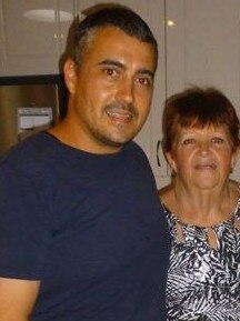 Darren Budini with his late mother Cheryl.