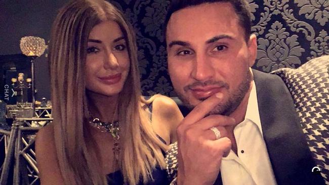 Undated Facebook picture of disgraced Auburn Councillor Salim Mehajer and his wife Aysha Mehajer (nee Learmonth). On Monday (11/07/2016) Aysha lodged an application for an apprehended violence order (AVO) against Salim.