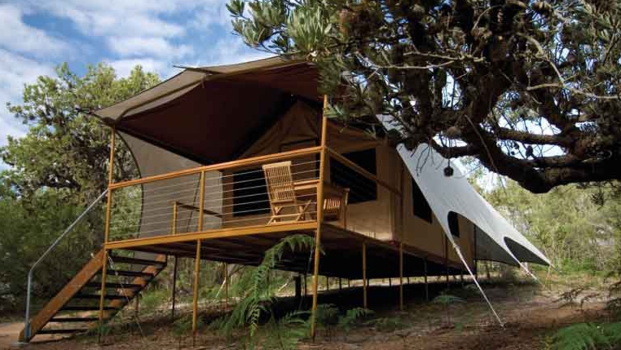 Five glamping retreats will be rebuilt at Cape Conran. Pic: Parks Victoria