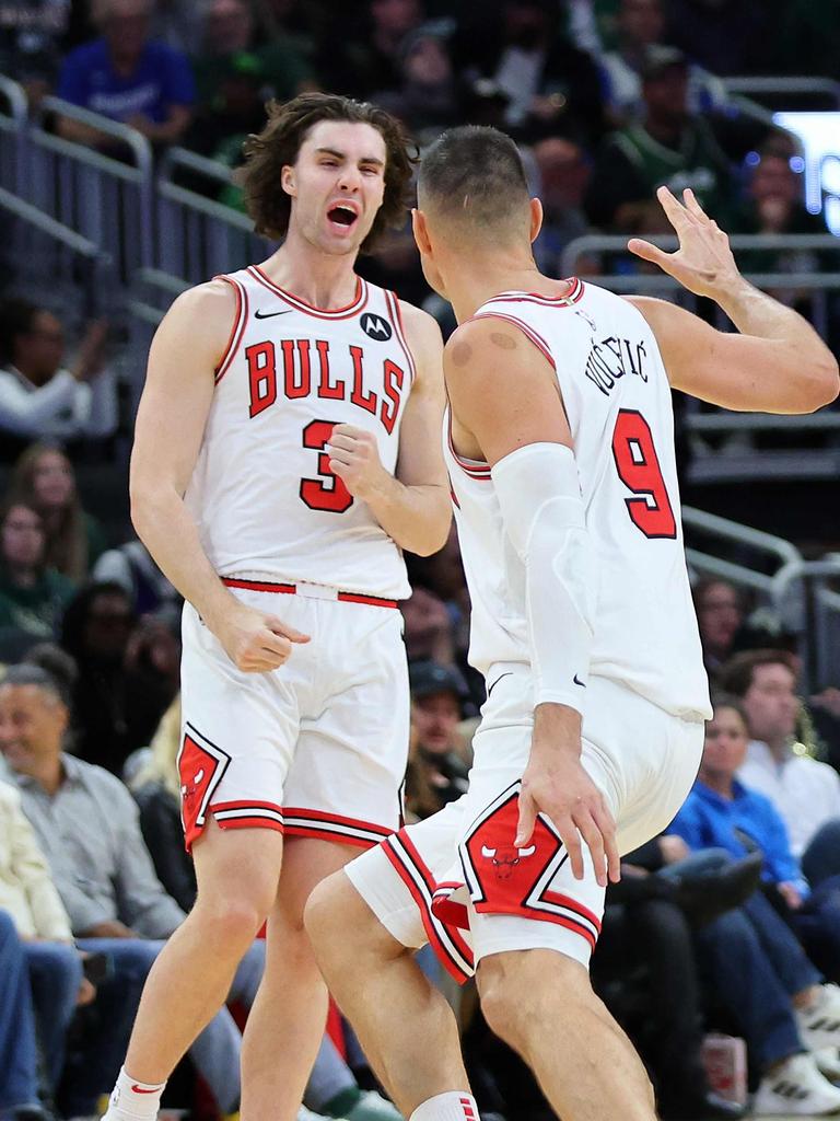 It was a big night for the Bulls. Photo: Stacy Revere/Getty Images/AFP