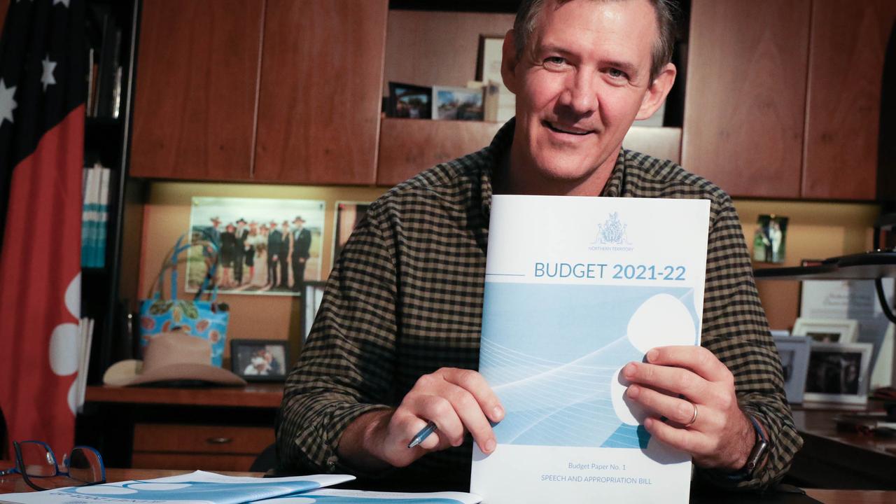 Chief Minister Michael Gunner has budgeted for a pay freeze in this year’s budget. Picture Glenn Campbell