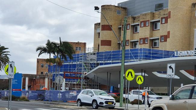 The car park at Lismore Base Hospital was full on Monday, August 9.