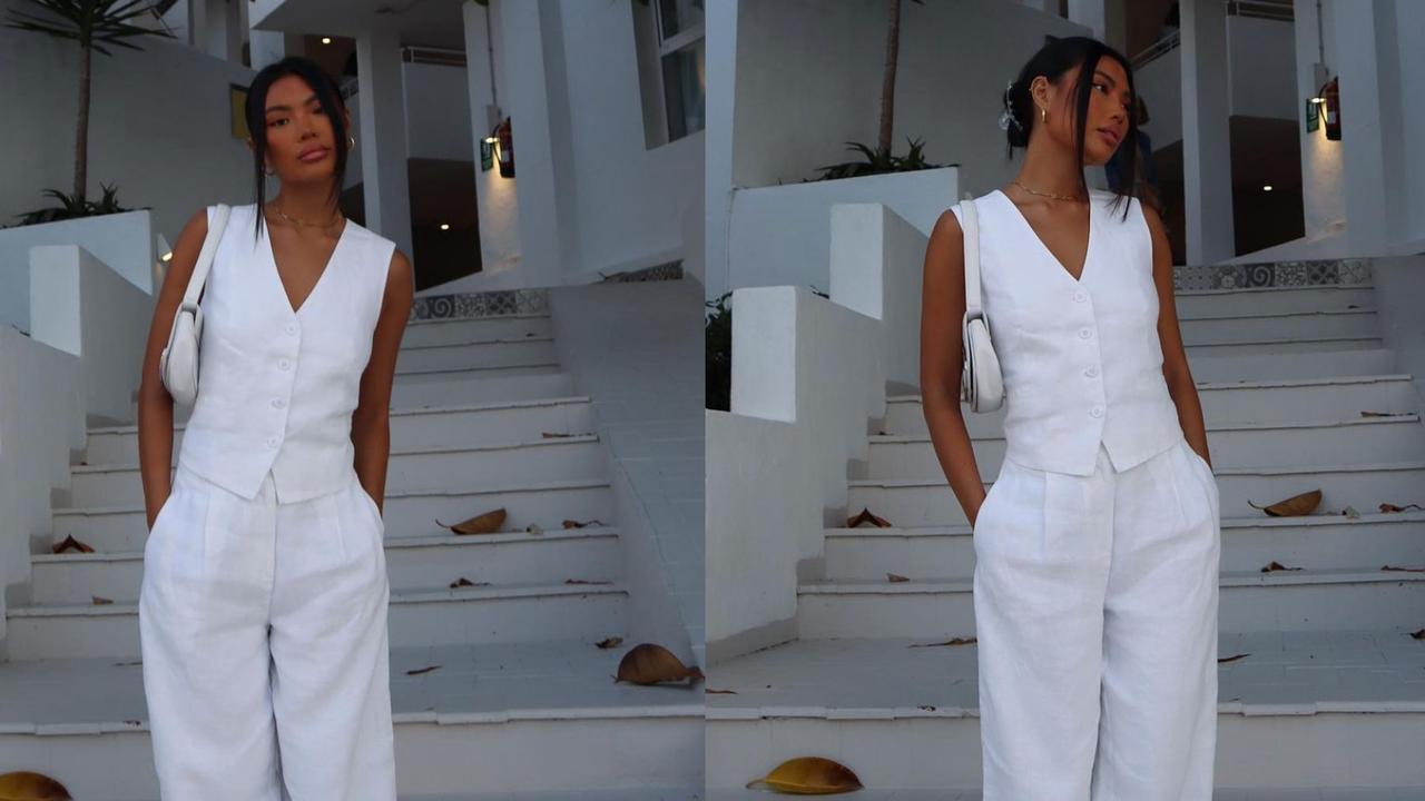 Plus Size Women's Linen Capri by Woman Within in Black (Size 12 W