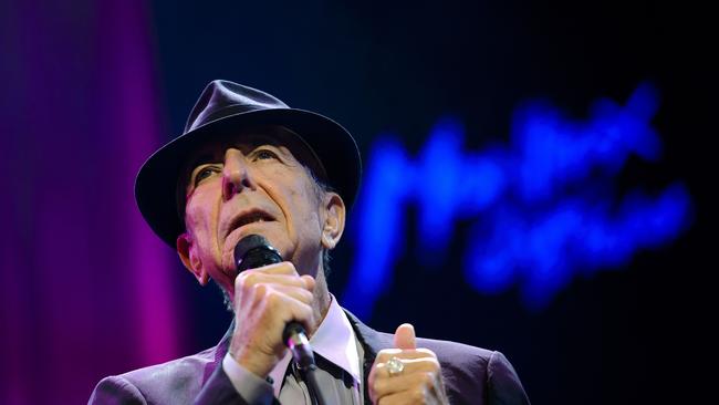 Songs in the key of glum: Leonard Cohen goes in search of a major lift. Picture: AFP