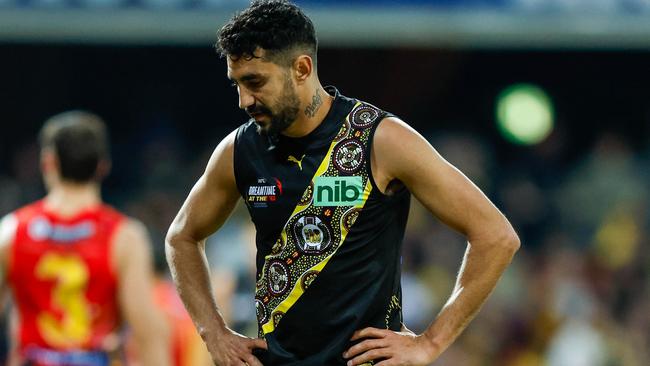 Richmond let a prime opportunity slip against Gold Coast on Saturday. Picture: Getty Images