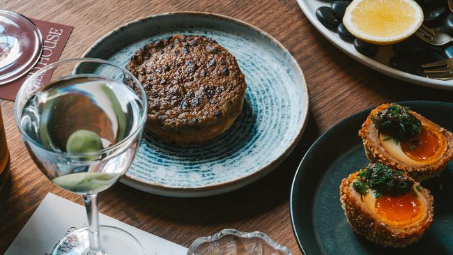 Scotch egg and crumpet snack at Reed House. Picture: Supplied