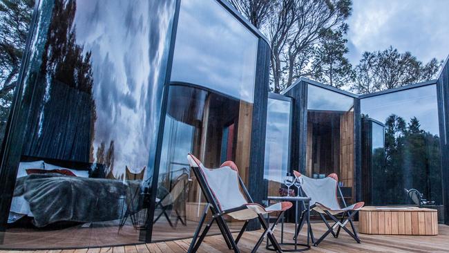 One of the new coastal pavilions at Freycinet Lodge. Picture: MEL FERRIS