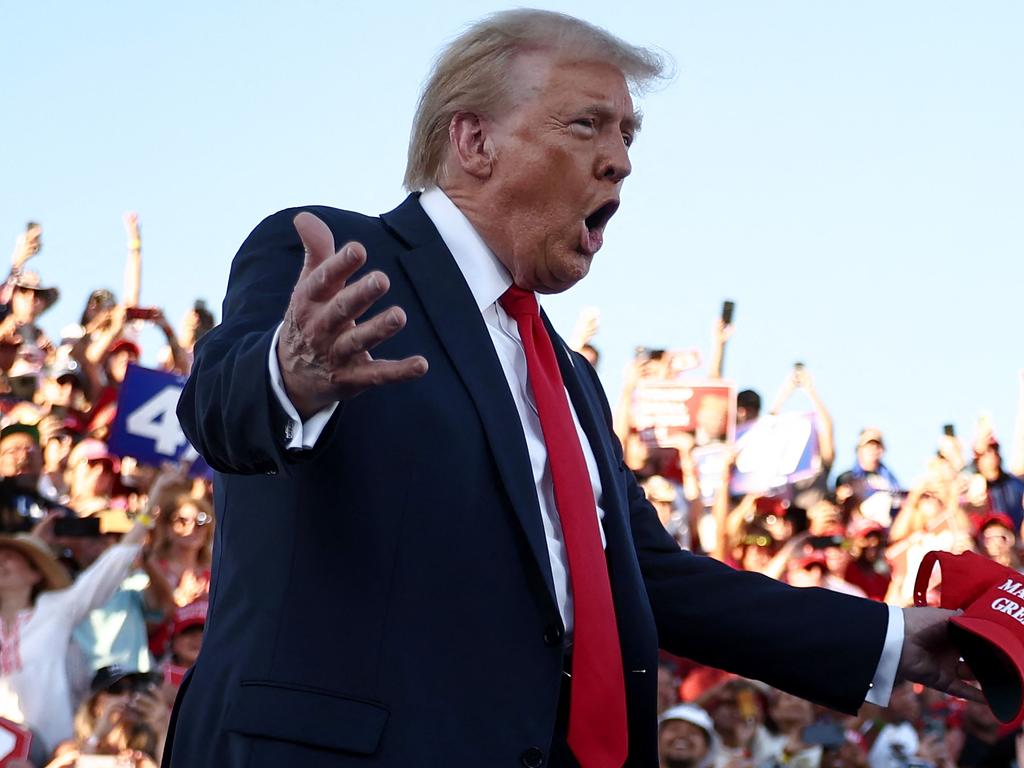 Donald Trump in Coachella, California. Picture: Mario Tama/Getty Images/AFP