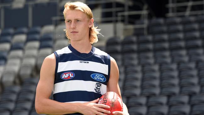 Geelong has used Mitch Knevitt in the midfield during internal scratch matches.