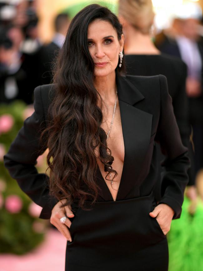 Showing some skin! Zac Posen dressed Demi Moore. Picture: Getty Images