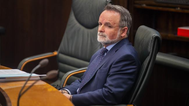 David O'Byrne, Parliament question time. Picture: Richard Jupe