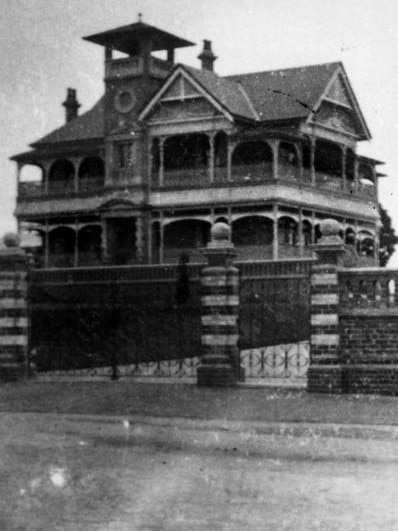 The house in less derelict times 115 years ago