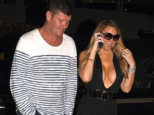 Mariah’s impressive cleavage on display