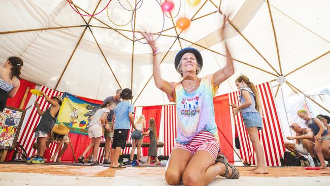 Learn how to juggle and more during the circus workshop.  Picture: Lachie Millard