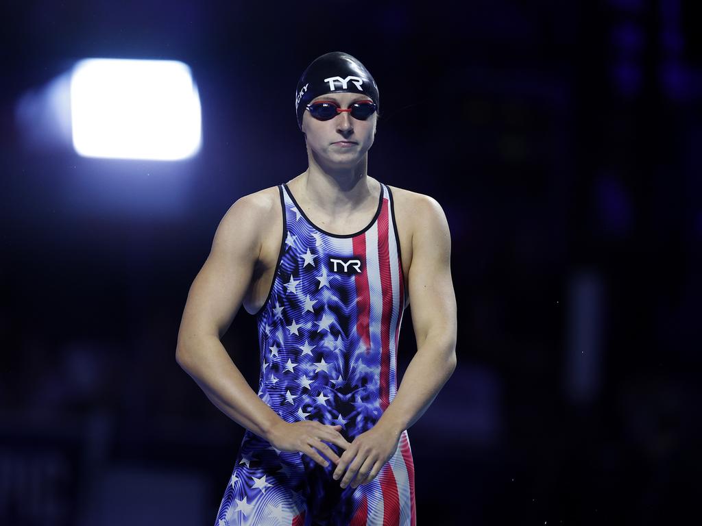 Katie Ledecky felt here preparation for Tokyo was hampered by the pandemic. Picture: Maddie Meyer/Getty Images