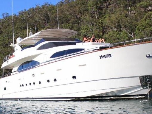 Mark Simonds’ superyacht, The Lady Pamela.