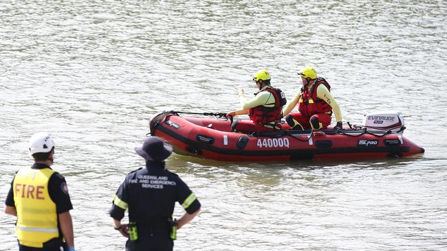 General, generic stock photo of Queensland Fire and Emergency Services (QFES) swift water rescue specialist crew on the Barron River in Cairns, Far North Queensland. Picture: Brendan Radke