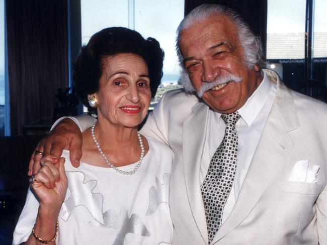 Florence and Con Polites in 1994.