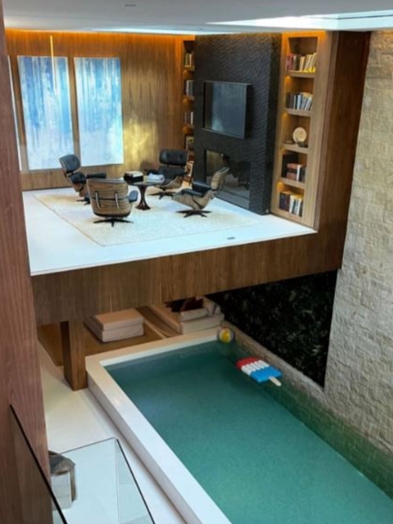 It also features an indoor lap pool and office space. Picture: Instagram