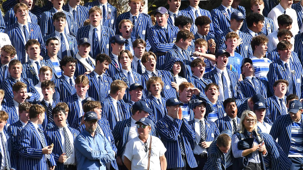 Nudgee fans GPS first XV rugby between Nudgee and BBC Saturday August 6, 2022. Picture, John Gass