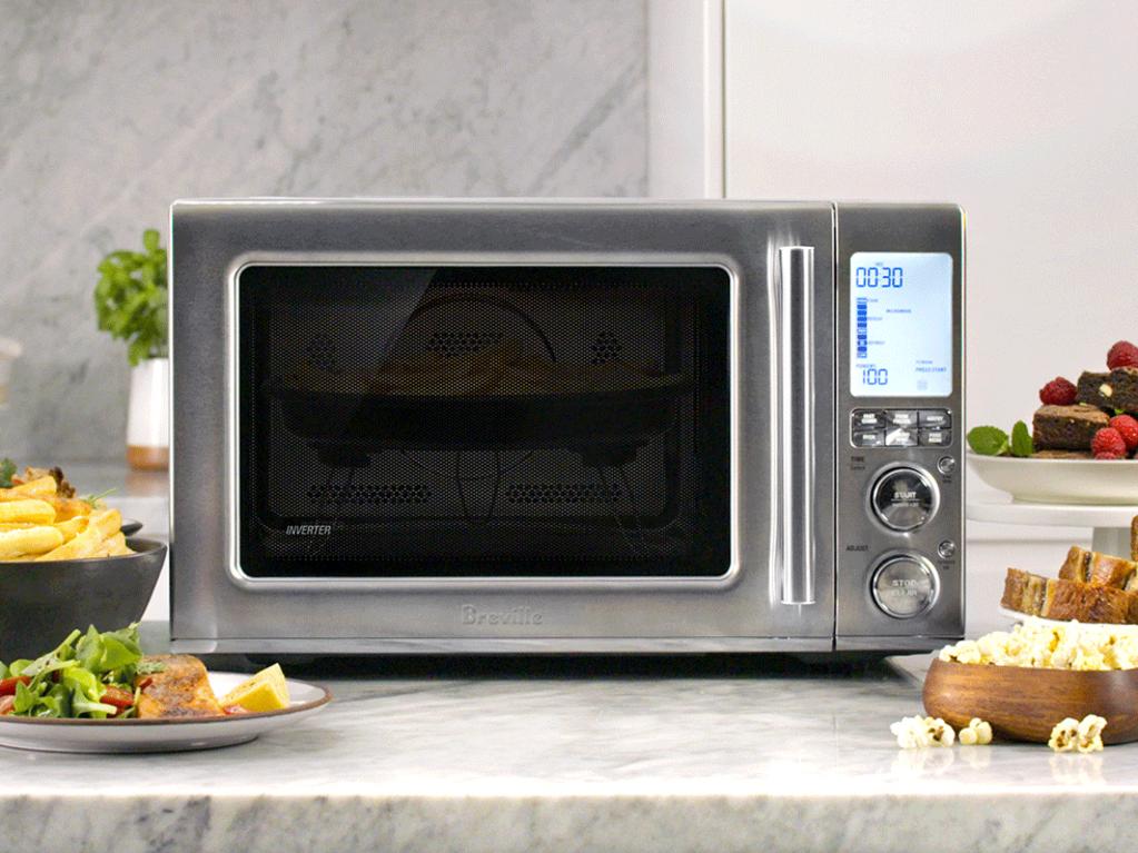 We've rounded up the top-rated microwaves for all household sizes and budgets, starting from $99. Image: Breville.