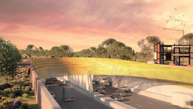 New artist impressions of the Torrens-to-Darlington project near the Brickworks.