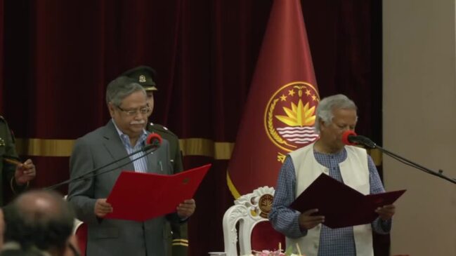 Nobel laureate Yunus sworn in to Bangladesh caretaker government