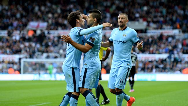 The impressive Sergio Aguero and David Silva.