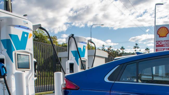 The charging station at Coomera.