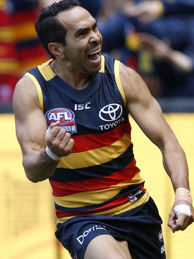 Betts celebrates a goal in the grand final. Picture: David Caird