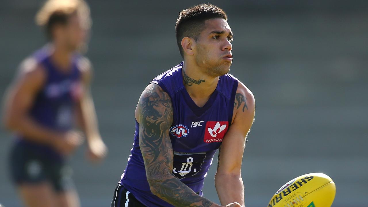 Michael Walters kicked six goals in Fremantle’s impressive win against Port Adelaide. Picture: Paul Kane/Getty Images.