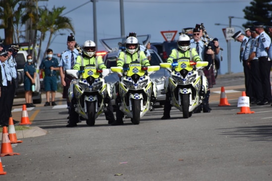 Community farewells Bowen police sergeant Ryan Gregory