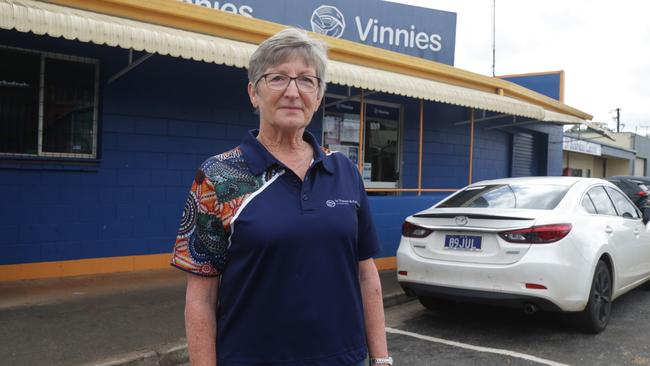 St Joseph’s Conference president and Atherton St Vincent de Paul volunteer Sue Garland at the St Vinnies emergency help centre on Railway Lane, Atherton. Picture: Peter Carruthers