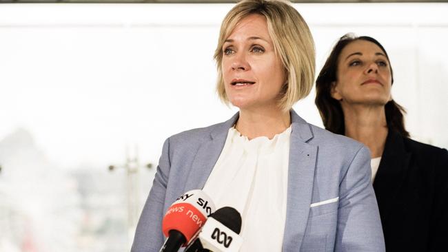 Warringah independent MP Zali Steggall and the independent candidate for Mackellar at the 2022 federal election, Sophie Scamps.