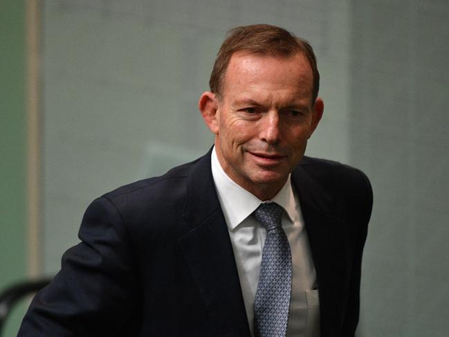 Former prime minister Tony Abbott during Question Time in the House of Representatives at Parliament House in Canberra, Monday, June 18, 2018. (AAP Image/Mick Tsikas) NO ARCHIVING