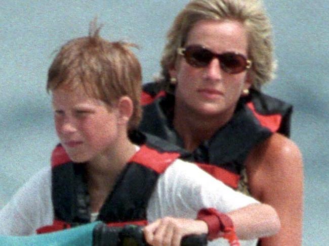 Princess Diana with sons Harry and William spent the summer holiday with friends at Mohammed Al Fayed's rented villa in Saint-Tropez, in the south of France in the summer of 1997. <P> Pictured: Princess Diana and Prince Harry <P></P> <B>Ref: SPL1480 130797 </B> <br>Picture by: KCS/Splash News <P></P> <B>Splash News and Pictures</B><br> Los Angeles: 310-821-2666<br> New York: 212-619-2666<br> London: 870-934-2666<br> photodesk@splashnews.com<br>