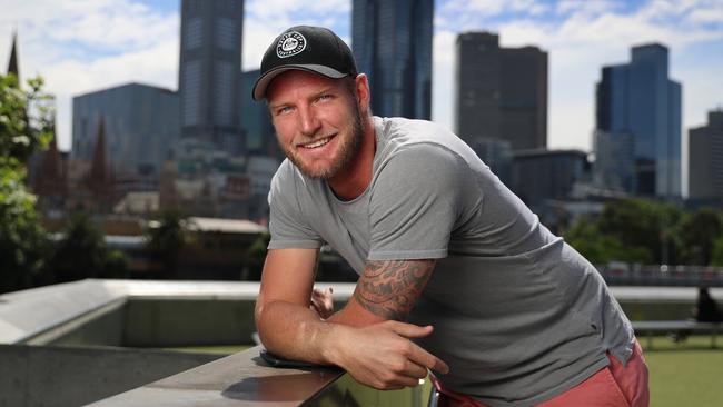 Victorian tennis player Sam Groth in Melbourne. Picture: Alex Coppel.