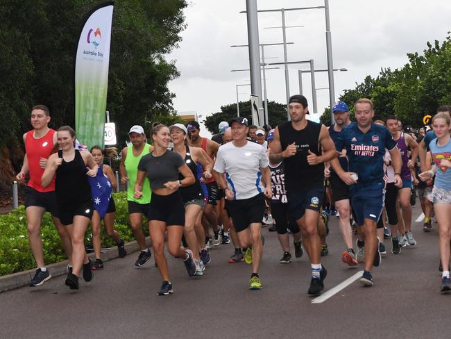 Australia Day Fun Run  at the Darwin Waterfront ,   Picture Katrina Bridgeford.