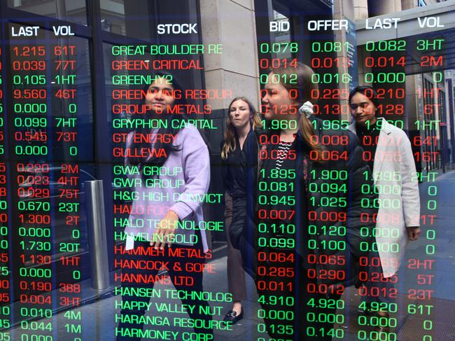 SYDNEY, AUSTRALIA - Newswire Photos - JULY 25 2023:A view of the Digital boards at the Sydney ASX. Picture: NCA Newswire / Gaye Gerard