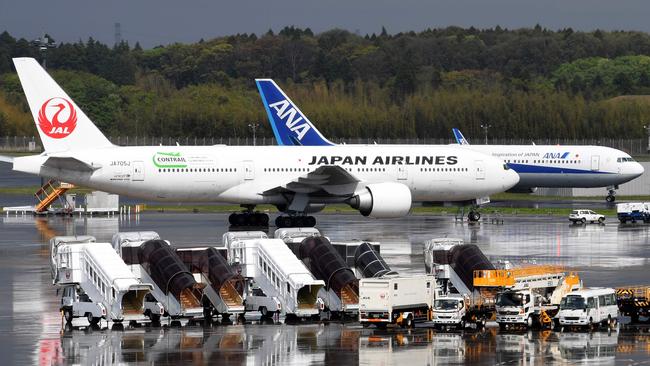 Japanese airlines ANA and JAL took top honours in the 2022 punctuality stakes according to aviation data analyst Cirium. Picture: AFP