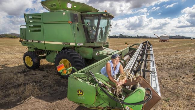 Odette Suitor, from Sunbury, wants to continue developing a grains storage concept to improve the efficiency of grain harvest by taking the concept to industry. Picture: Rob Leeson.