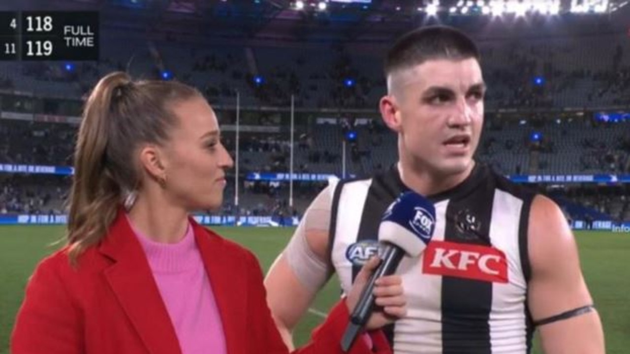 Brayden Maynard's emotional post-match tribute.