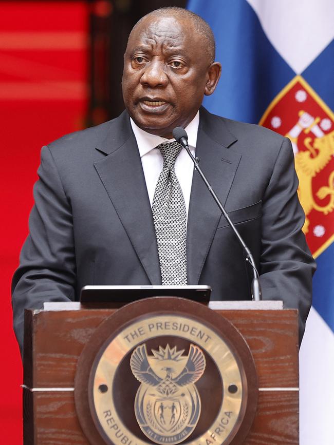 South African President Cyril Ramaphosa has refused to support sanctions against Russia or condemn its aggression in Ukraine. Picture: AFP