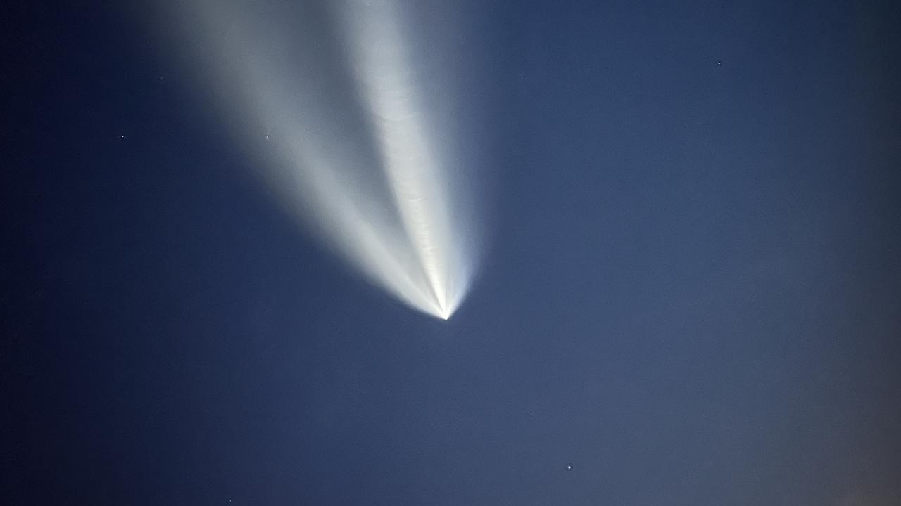 A fireball was photographed in the US in April during the Eta Aquariid meteor shower. Picture: Julie D./amsmeteors.org